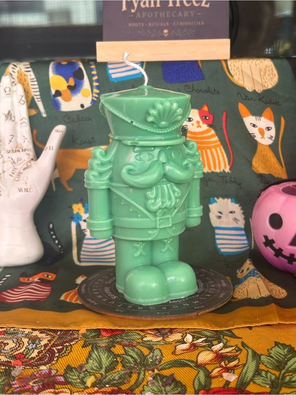 Green Nutcracker Candle